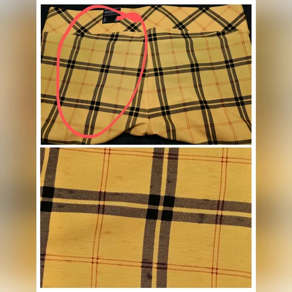 Torrid Betsy Johnson Bomber (3) & Pixie (3R) Luxe Ponte Pant Suit Yellow Plaid - Picture 15 of 15